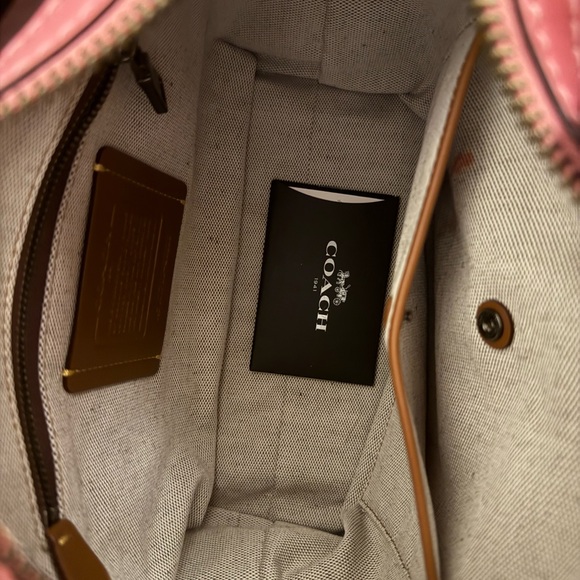 Coach Rogue 25 Pink Floral Tote - Picture 7 of 9